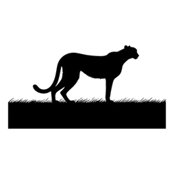 Cheetah silhouette